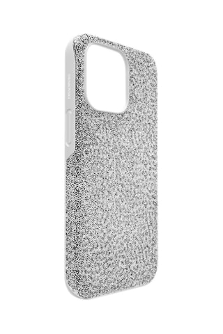 Case voor iPhone 13 Pro met Swarovski Kristallen High - Zilverkleurig