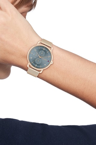 Fijn Doublé Roségoud Quartz Horloge Lily - Chronograaf - Roségoudkleurig