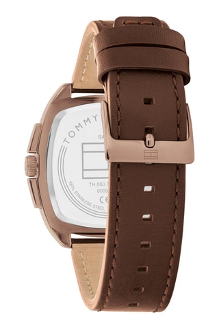 Leren Quartz Horloge - Bruin en Goudkleurig