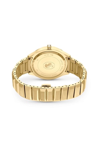 Metalen Quartz Horloge, Verguld en met Swarovski Kristallen