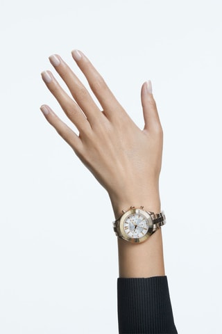 Metalen Quartz Horloge, Roséverguld en met Swarovski Kristallen Octea Lux Sport - Chronograaf