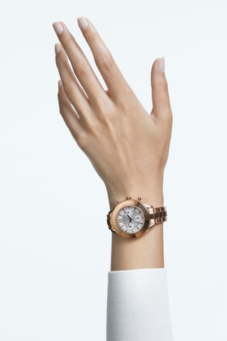 Metalen Quartz Horloge, Roséverguld en met Swarovski Kristallen Octea Lux Sport - Chronograaf