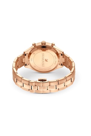 Metalen Quartz Horloge, Roséverguld en Versierd met Swarovski Kristallen Octea Lux Sport - Chronograaf