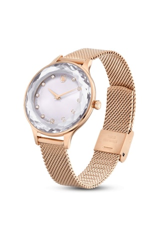 Stalen Quartz Horloge, Roséverguld en met Swarovski Kristallen Octea Nova