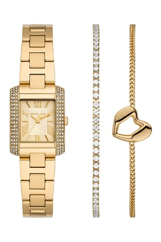 Montre à quartz en acier inoxydable - Doré