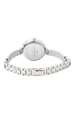 Stalen Quartz Horloge en Leia - Zilverkleurig en Beige