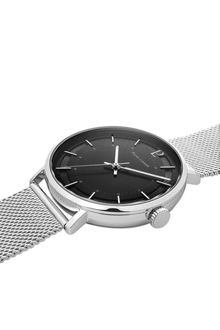 Stalen Quartz Horloge Gaius - Zilverkleurig