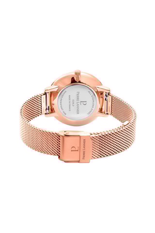 Stalen Quartz Horloge Ocean - Roségoudkleurig en Wit