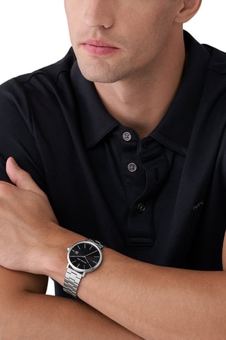 Stalen Quartz Horloge Blake Zilverkleurig en Zwart