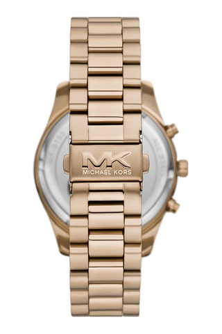 Stalen Quartz Horloge - Chronograaf - Goudkleurig