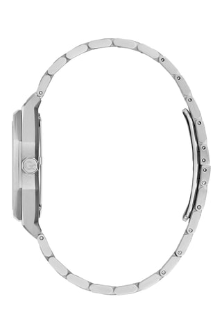 Stalen Quartz Horloge Zilverkleurig