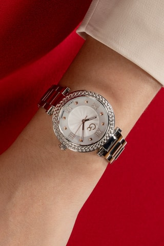 Stalen Quartz Horloge Zilverkleurig