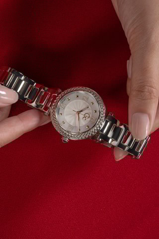 Stalen Quartz Horloge Zilverkleurig