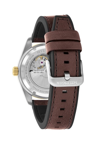 Leren Horloge - Bruin en Zwart