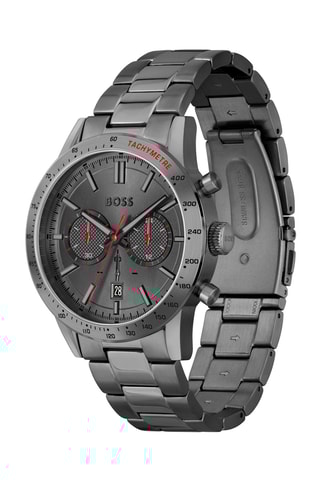 Stalen Horloge - Tachymeter - Grijs