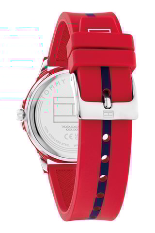 Silicone Quartz Horloge - Rood en blauw