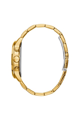 Stalen Quartz Horloge Goudkleurig