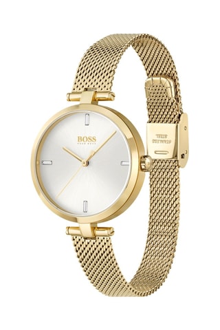 Stalen Doublé Goud Quartz Horloge - Goudkleurig