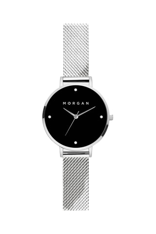 Stalen Quartz Horloge - Zilverkleurig en Zwart