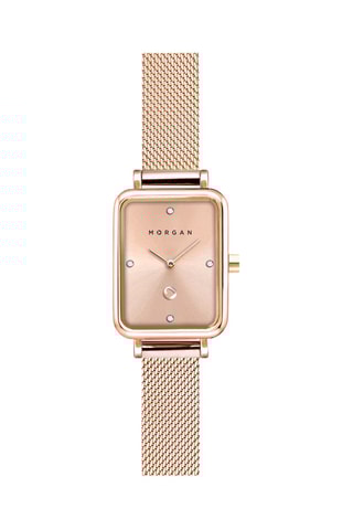 Stalen Quartz Horloge - Roségoudkleurig