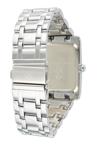 Metalen Quartz Horloge - Zilverkleurig en ecru