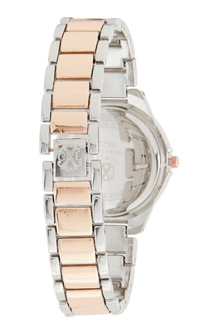 Stalen en Parelmoeren Quartz Horloge