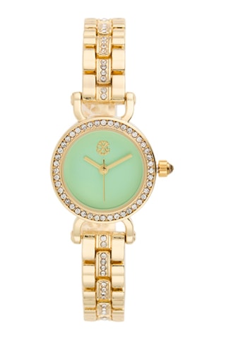 Legering Quartz Horloge - Goudkleurig en Lichtgroen