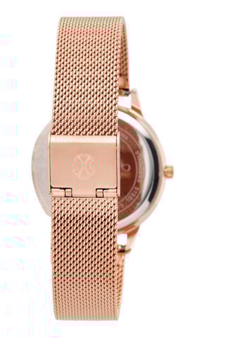 Legering Quartz Horloge Roségoudkleurig en Blauw