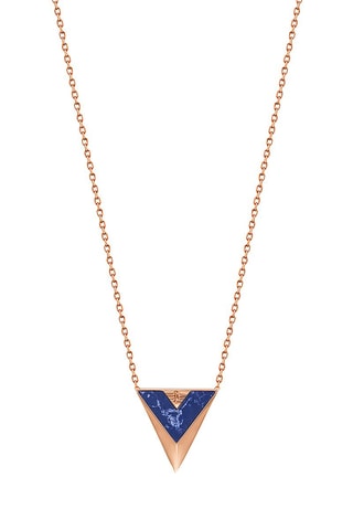 Ketting - Doublé Roségoud en Lapis Lazuli Delta 