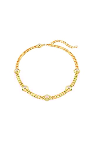 Ketting met Swarovski Kristallen Numina - Doublé Geelgoud