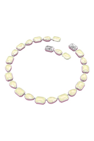 Ketting met Swarovski Kristallen Orbita - Roze, geel en oranje