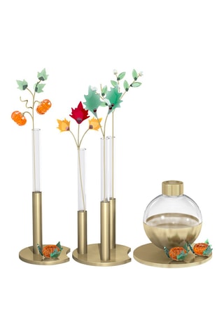 Decoratie met Swarovski Kristallen Autumn Leaves - Rood en Oranje