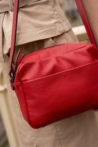Leren Schoudertas Marelys - Rood