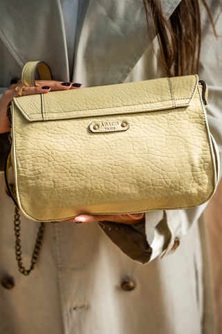 Lamsleren Schoudertas Seren - Goudkleurig en geel