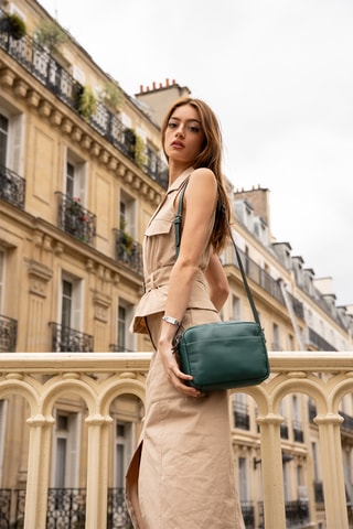 Leren Schoudertas Marelys - Groen