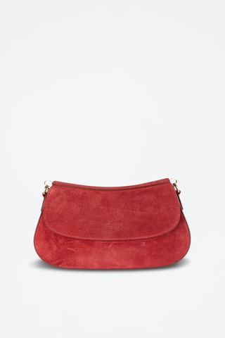 Nubuck Trendy Handtas Cyra  - Bordeauxrood