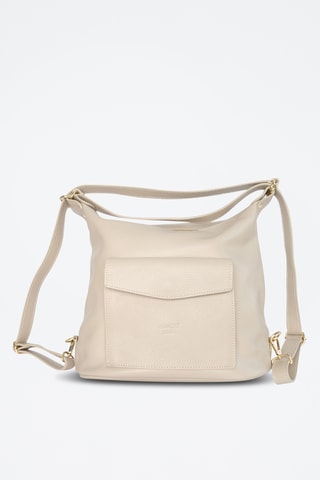 Leren Schoudertas Effia  - Taupe