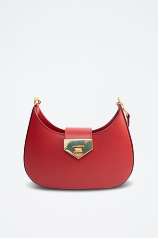 Leren Trendy Handtas Nella - Bordeauxrood