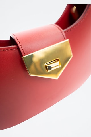 Leren Trendy Handtas Nella - Bordeauxrood