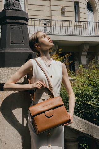 Leren Handtas Nix  - Camel