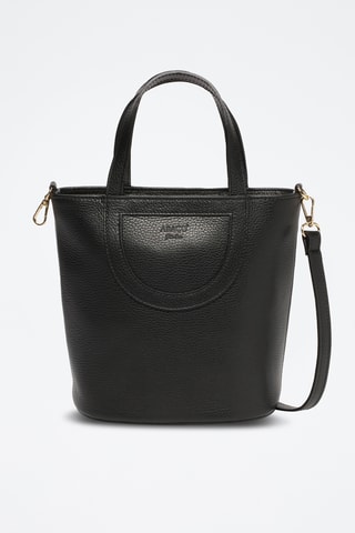 Leren Schoudertas Saia - Zwart