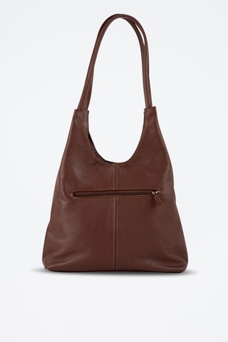 Leren Trendy Handtas Fred  - Bruin