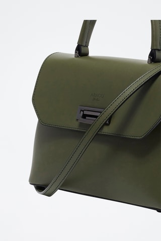 Kalfsleren Handtas Laurie - Groen