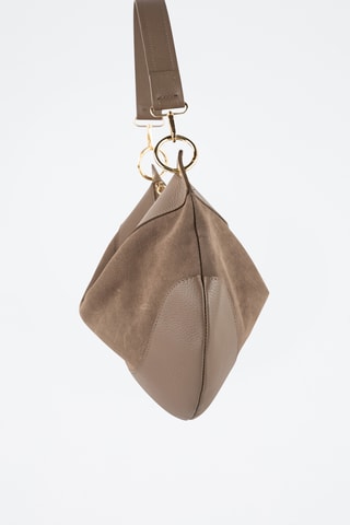 Nubuck Schoudertas Kael - Taupe