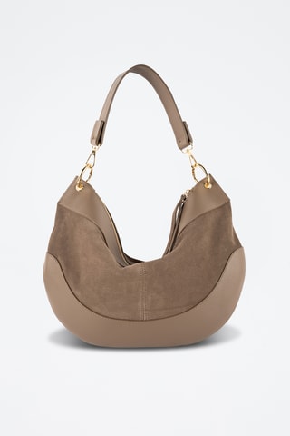 Nubuck Schoudertas Kael - Taupe