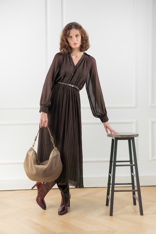 Nubuck Schoudertas Kael - Taupe