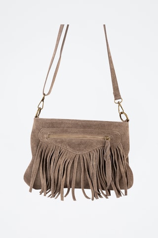 Nubuck Schoudertas Nox - Taupe