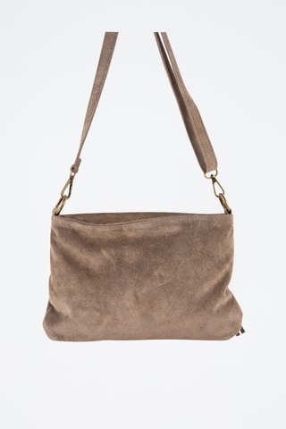 Nubuck Schoudertas Nox - Taupe