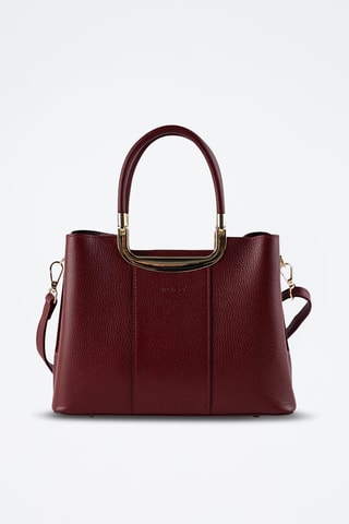 Leren Schoudertas Olivia - Bordeauxrood