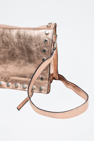 Leren Schoudertas Iris - Roségoudkleurig